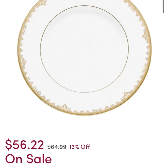 NEW Lenox Federal Gold 9" Accent Plate - Picture 3 of 5